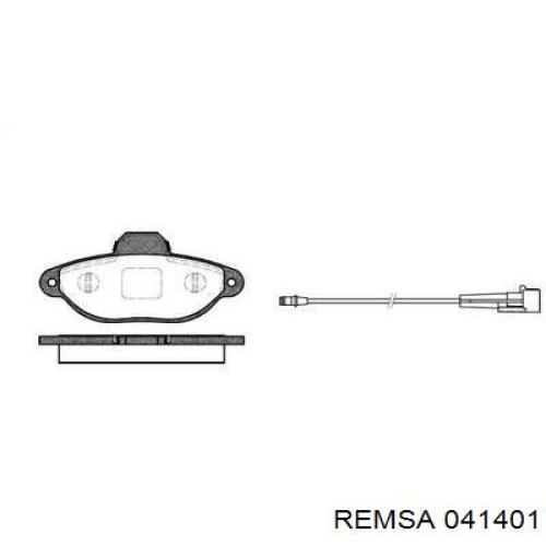 Передние тормозные колодки 041401 Remsa