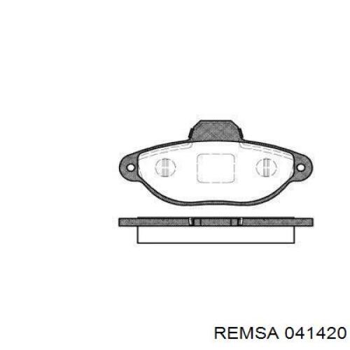 Передние тормозные колодки 041420 Remsa