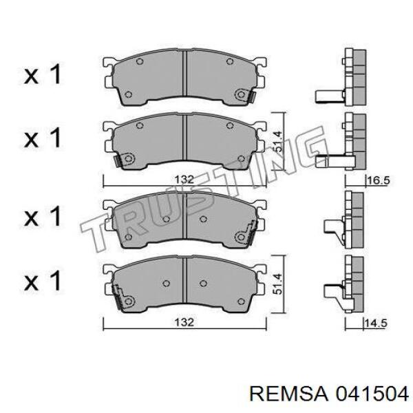 Колодки Remsa 041504 цена, от 24.56 USD
