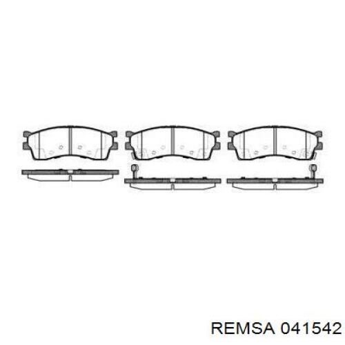 Передние тормозные колодки 041542 Remsa