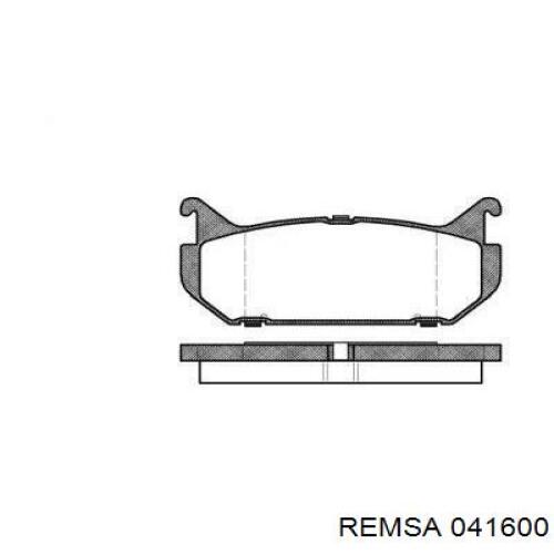 Задние тормозные колодки 041600 Remsa