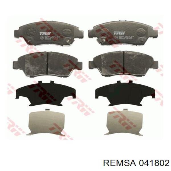 Передние тормозные колодки 041802 Remsa