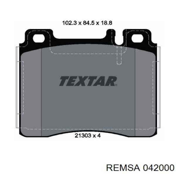 Передние тормозные колодки 042000 Remsa