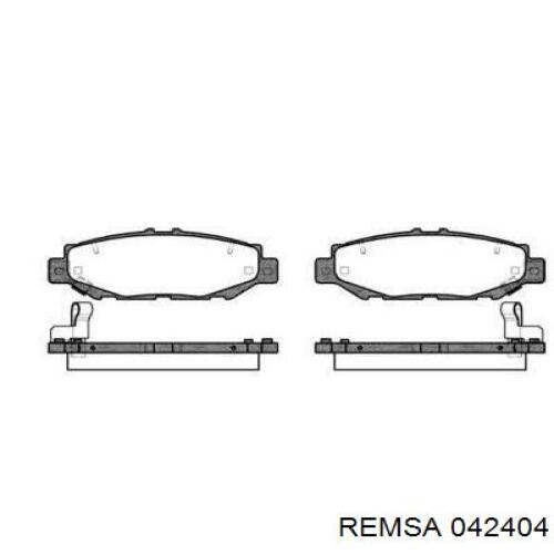 Задние тормозные колодки 042404 Remsa