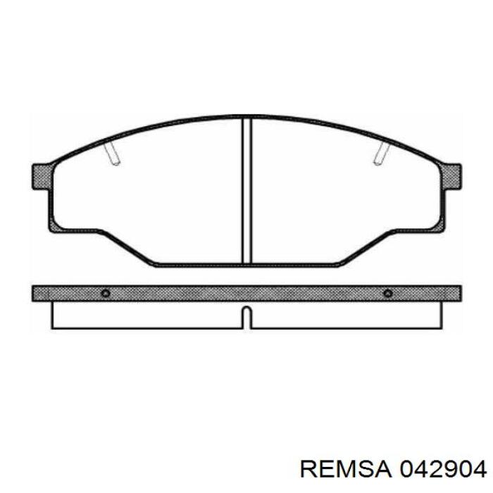 Тормозные колодки Remsa 042904