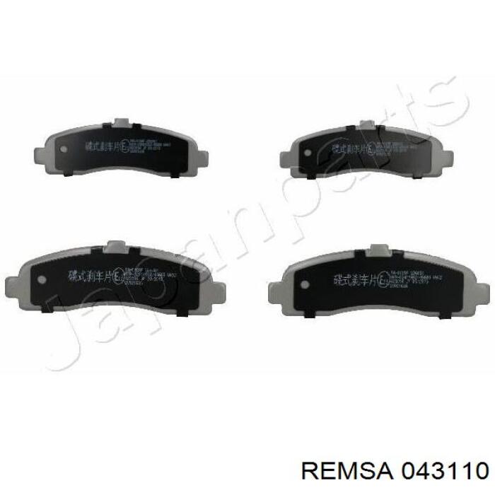 Передние тормозные колодки 043110 Remsa