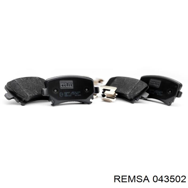 Передние тормозные колодки 043502 Remsa
