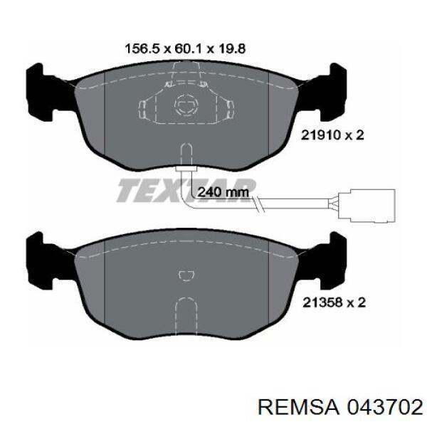 Колодки Remsa 043702 цена, от 24.58 USD