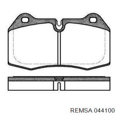 Передние тормозные колодки 044100 Remsa