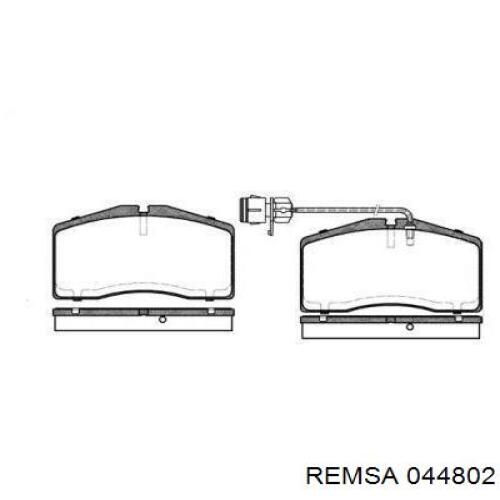 Передние тормозные колодки 044802 Remsa