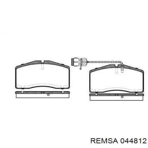 Передние тормозные колодки 044812 Remsa