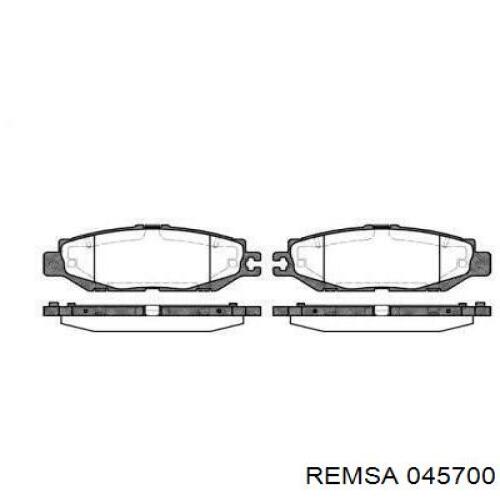 Задние тормозные колодки 045700 Remsa