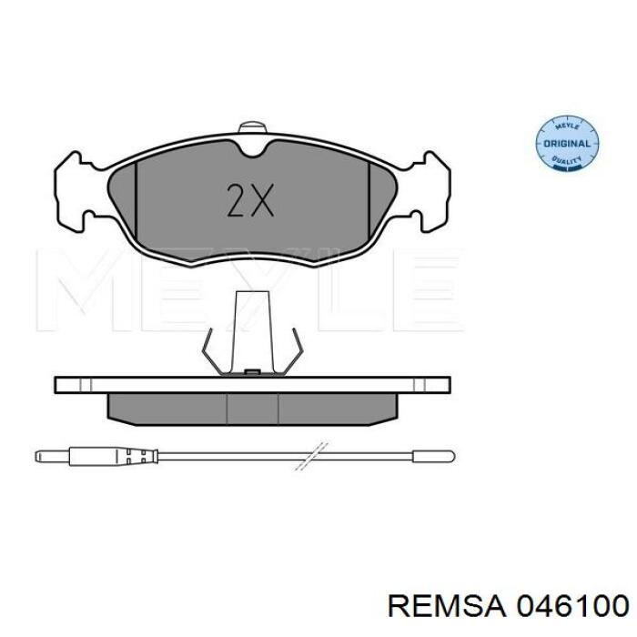 Передние тормозные колодки 046100 Remsa