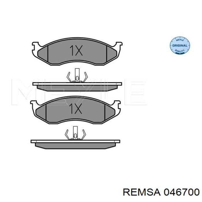 Купить 046700 Remsa Колодки тормозные