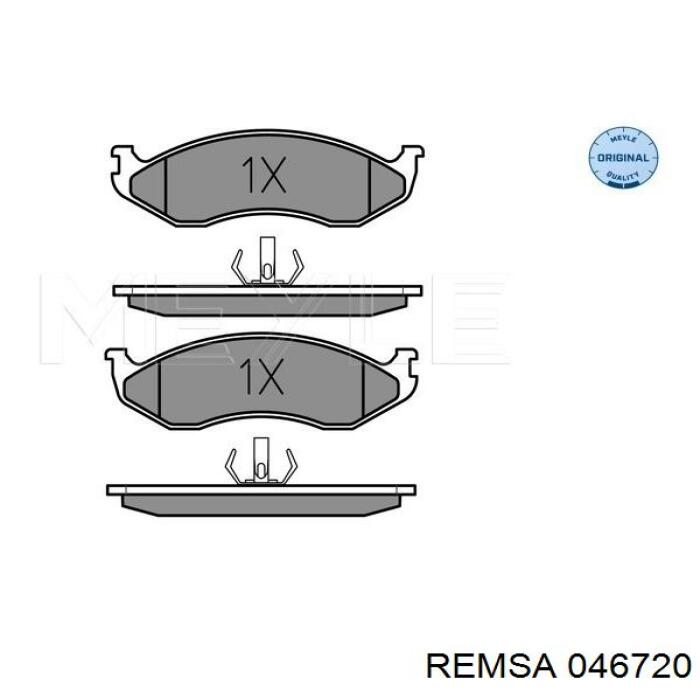 Pastillas de freno delanteras 046720 Remsa