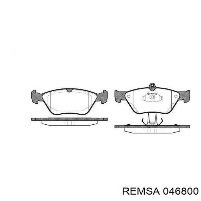 Передние тормозные колодки 046800 Remsa