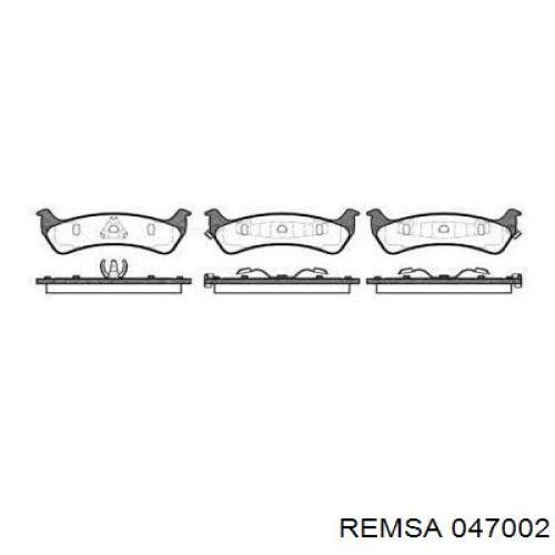 Задние тормозные колодки 047002 Remsa