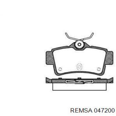 Задние тормозные колодки 047200 Remsa