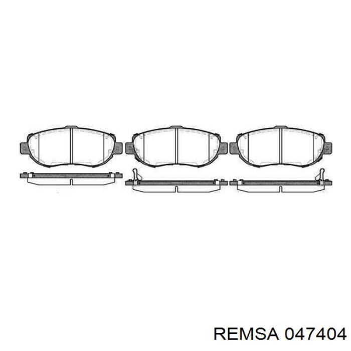 Тормозные колодки Remsa 047404