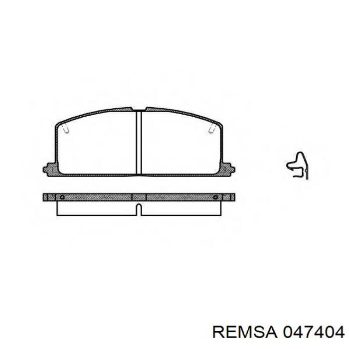 Купить 047404 Remsa Колодки тормозные