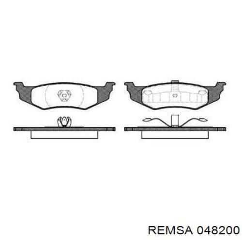 Задние тормозные колодки 048200 Remsa