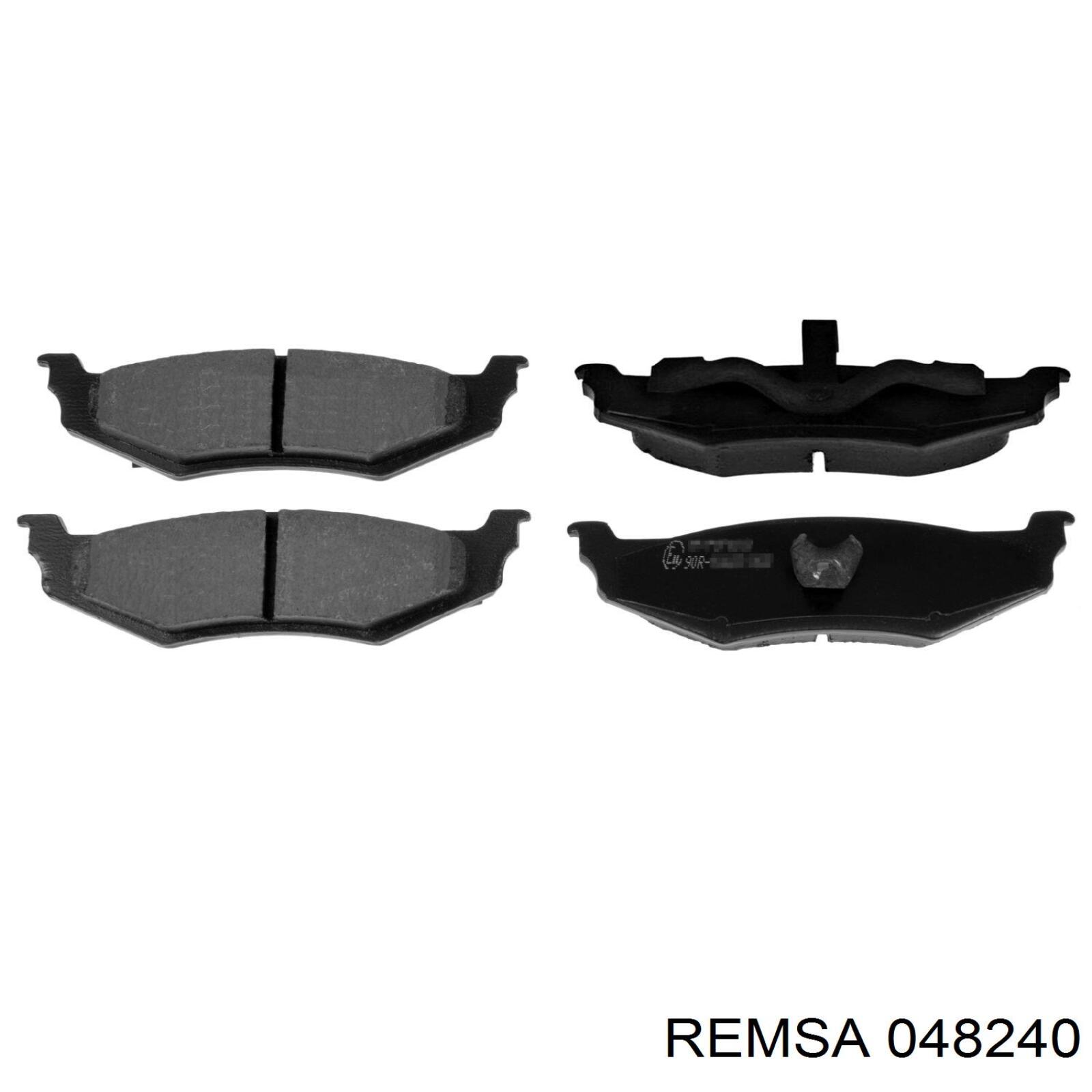 Купить 048240 Remsa Колодки тормозные задние, дисковые