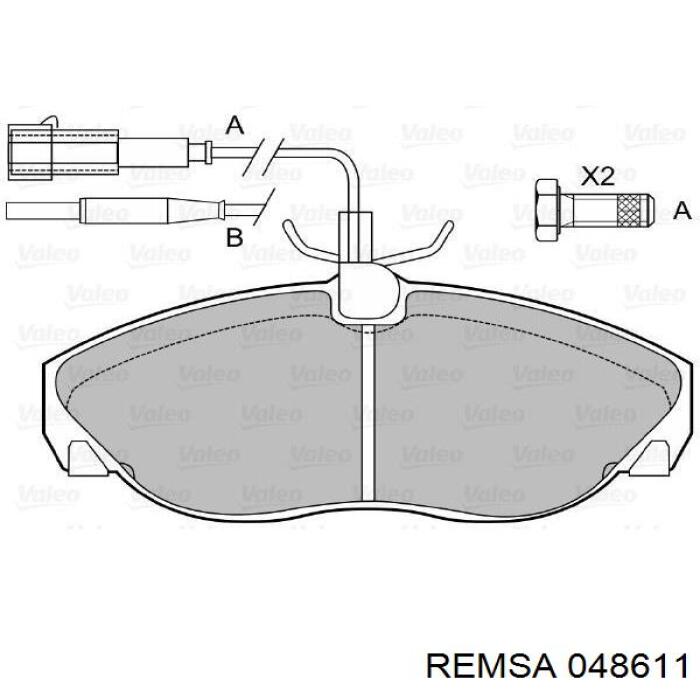 Колодки Remsa 048611 цена, от 24.91 USD