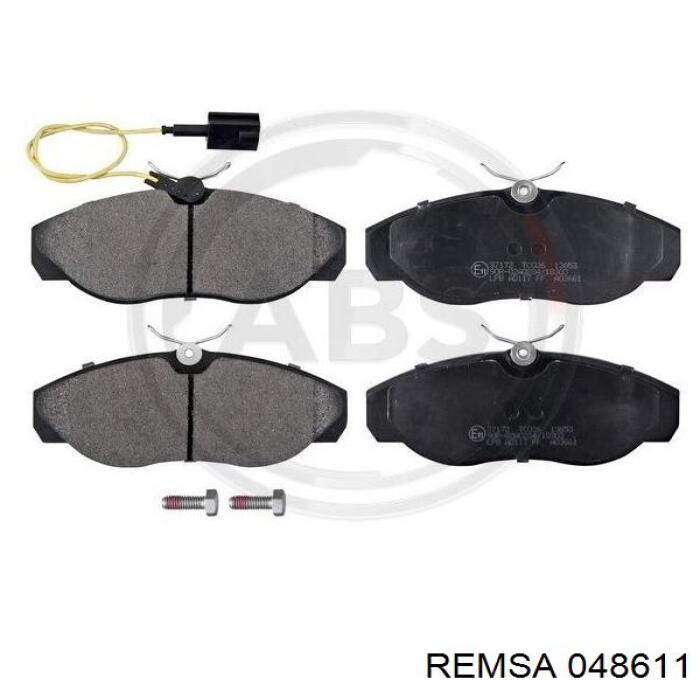 Передние тормозные колодки 048611 Remsa