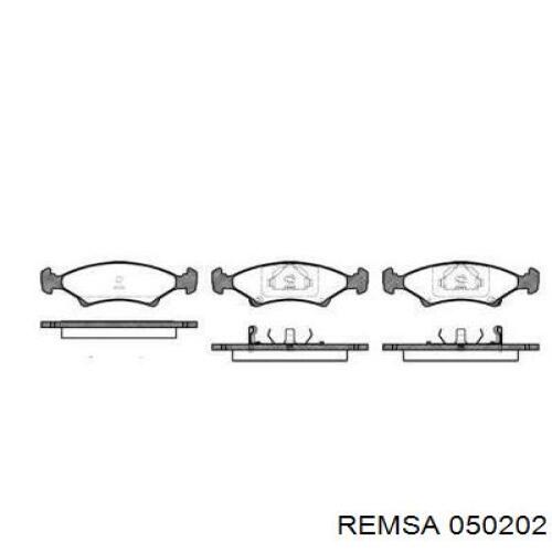 Передние тормозные колодки 050202 Remsa