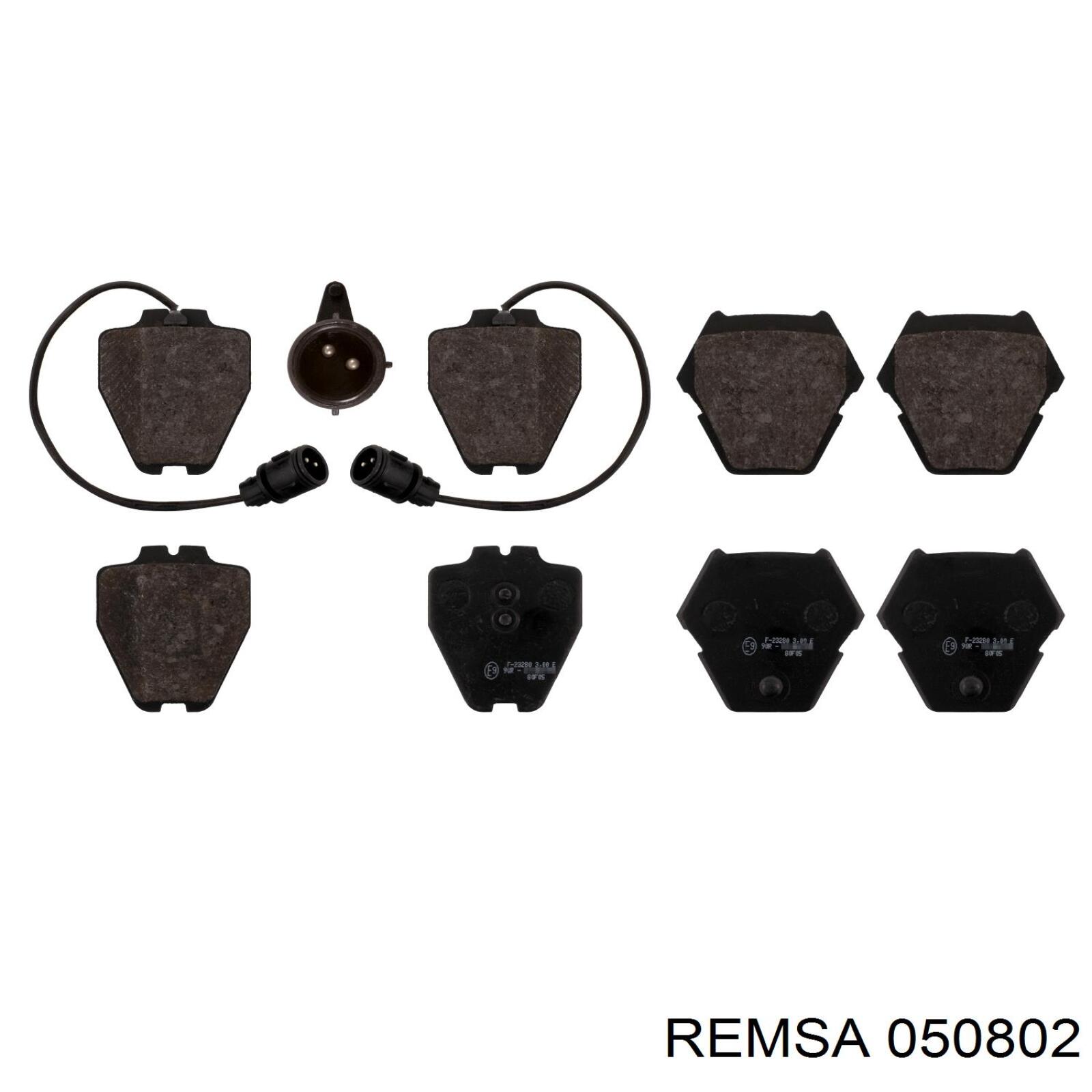 Купить 050802 Remsa Колодки тормозные