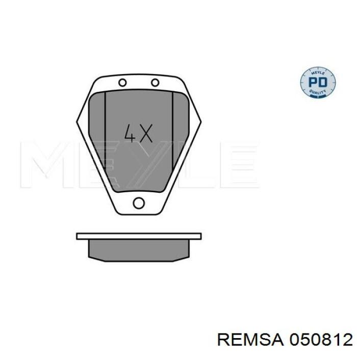 Тормозные колодки Remsa 050812