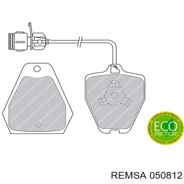 Купить 050812 Remsa Колодки тормозные