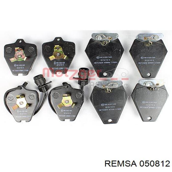 Передние тормозные колодки 050812 Remsa