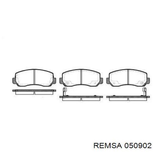 Передние тормозные колодки 050902 Remsa