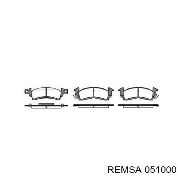 Передние тормозные колодки 051000 Remsa