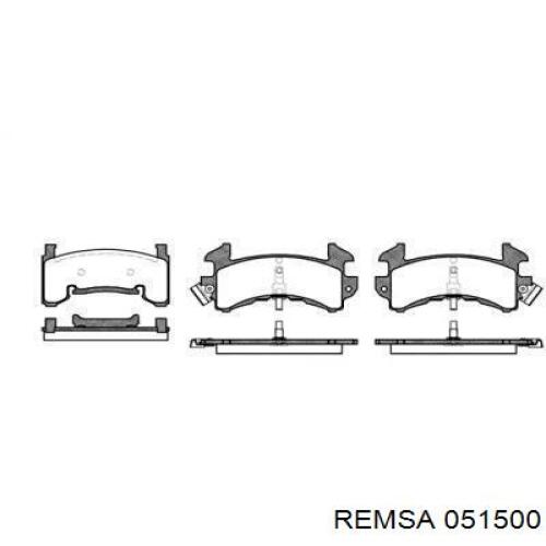 Передние тормозные колодки 051500 Remsa