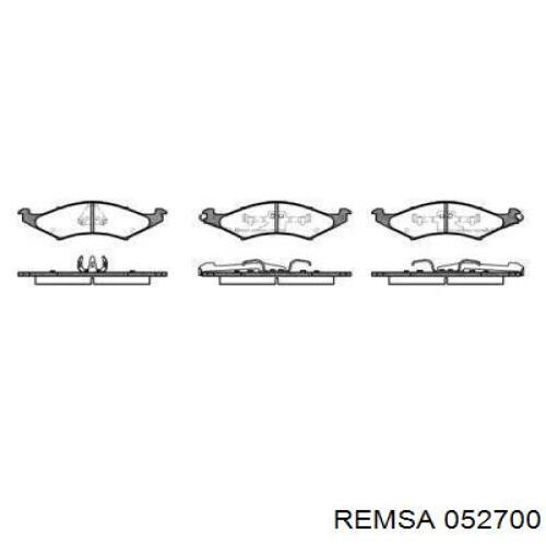 Передние тормозные колодки 052700 Remsa