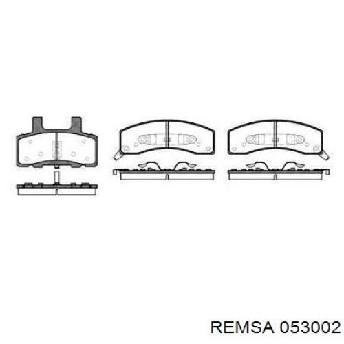 Передние тормозные колодки 053002 Remsa