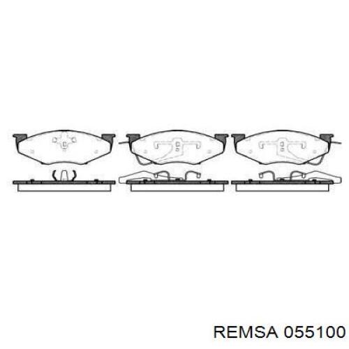 Передние тормозные колодки 055100 Remsa