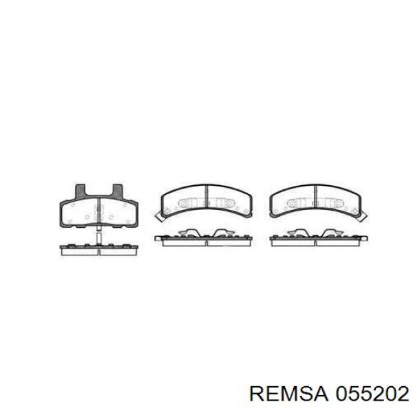 Передние тормозные колодки 055202 Remsa