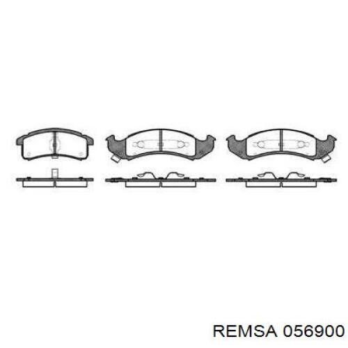 Передние тормозные колодки 056900 Remsa