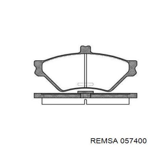 Задние тормозные колодки 057400 Remsa