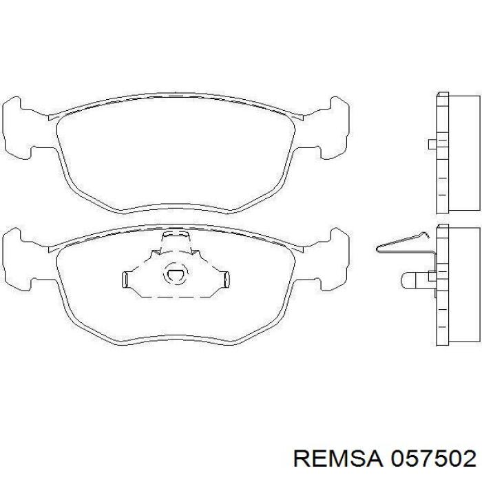 Тормозные колодки Remsa 057502