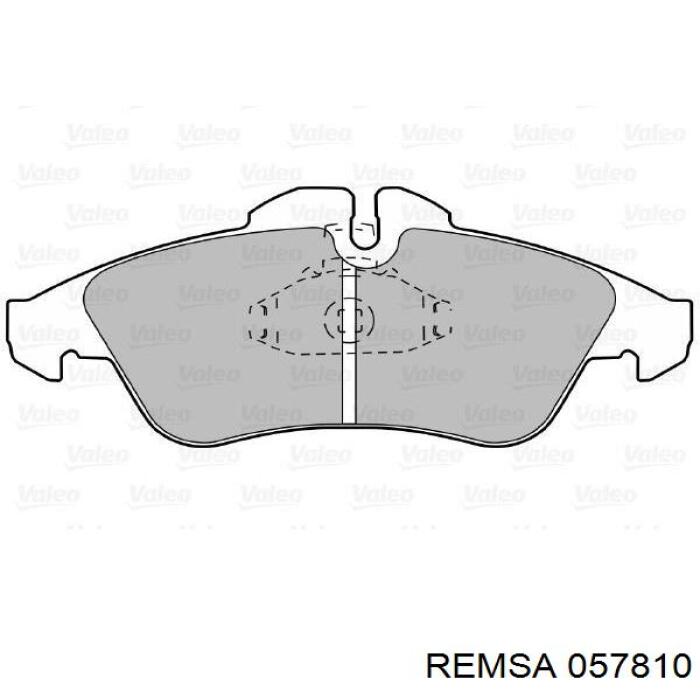 Купить 057810 Remsa Колодки тормозные