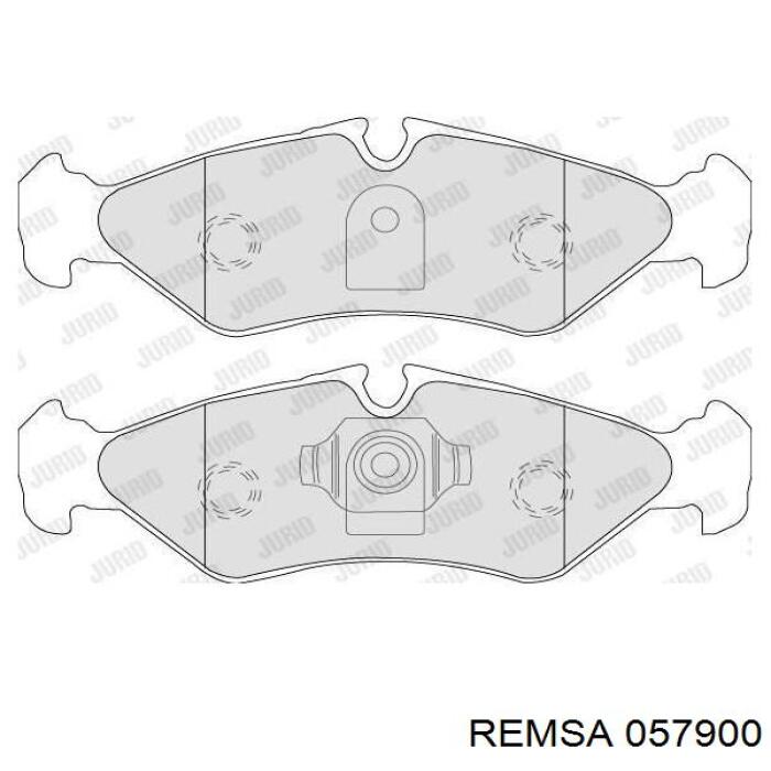 Задние дисковые колодки Remsa 057900
