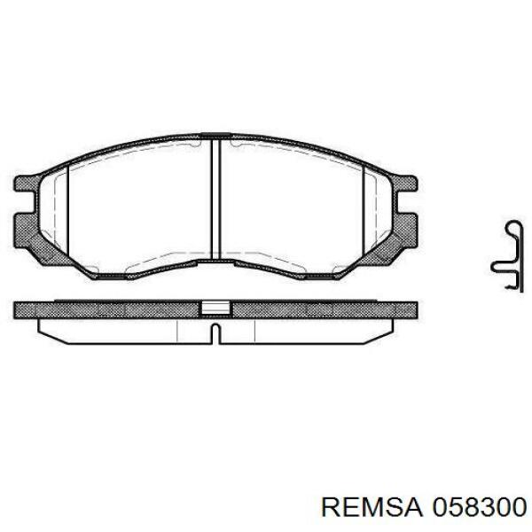 Передние тормозные колодки 058300 Remsa