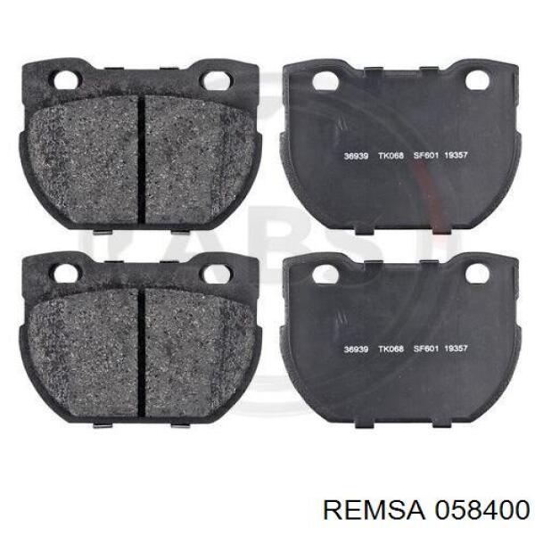 Купить 058400 Remsa Колодки тормозные задние, дисковые
