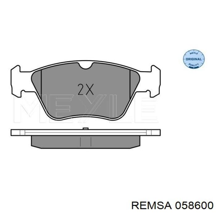 Тормозные колодки Remsa 058600