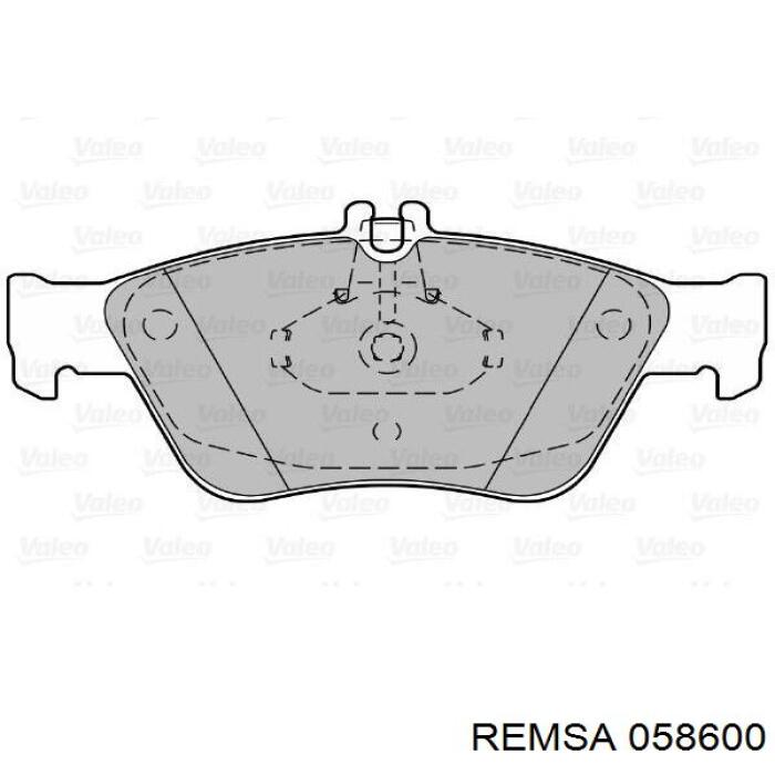 058600 Remsa Колодки передние