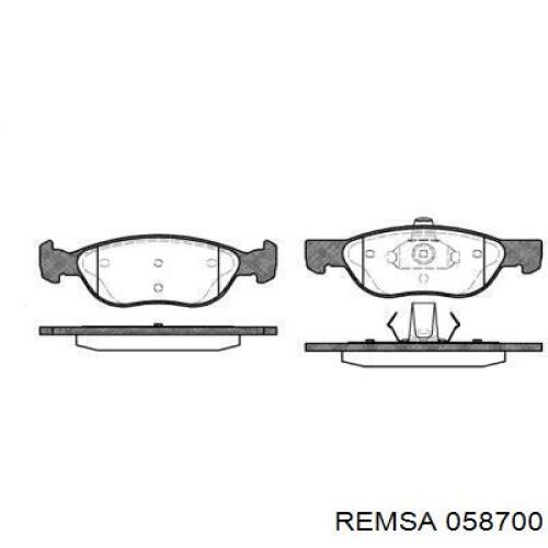 058700 Remsa Колодки передние